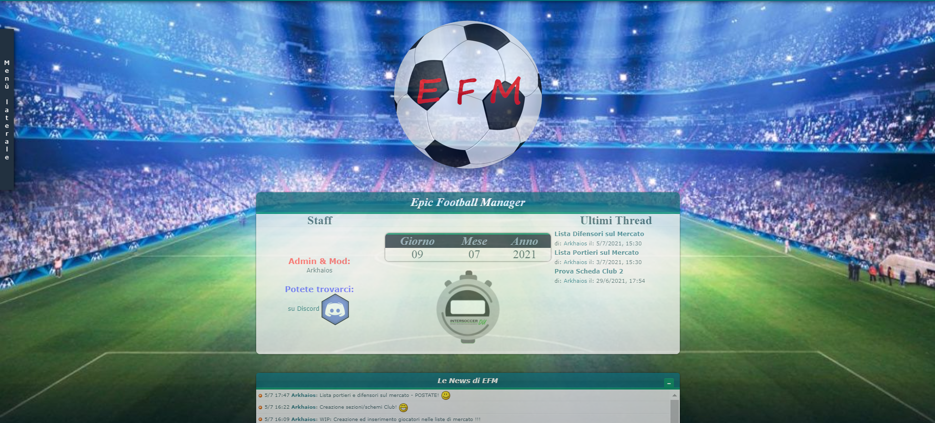 Epic Football Manager